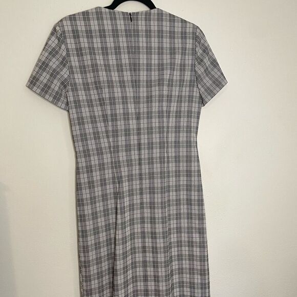 Hugo Boss Dirmala White Black Short Sleeve Sheath Dress - Picture 7 of 13